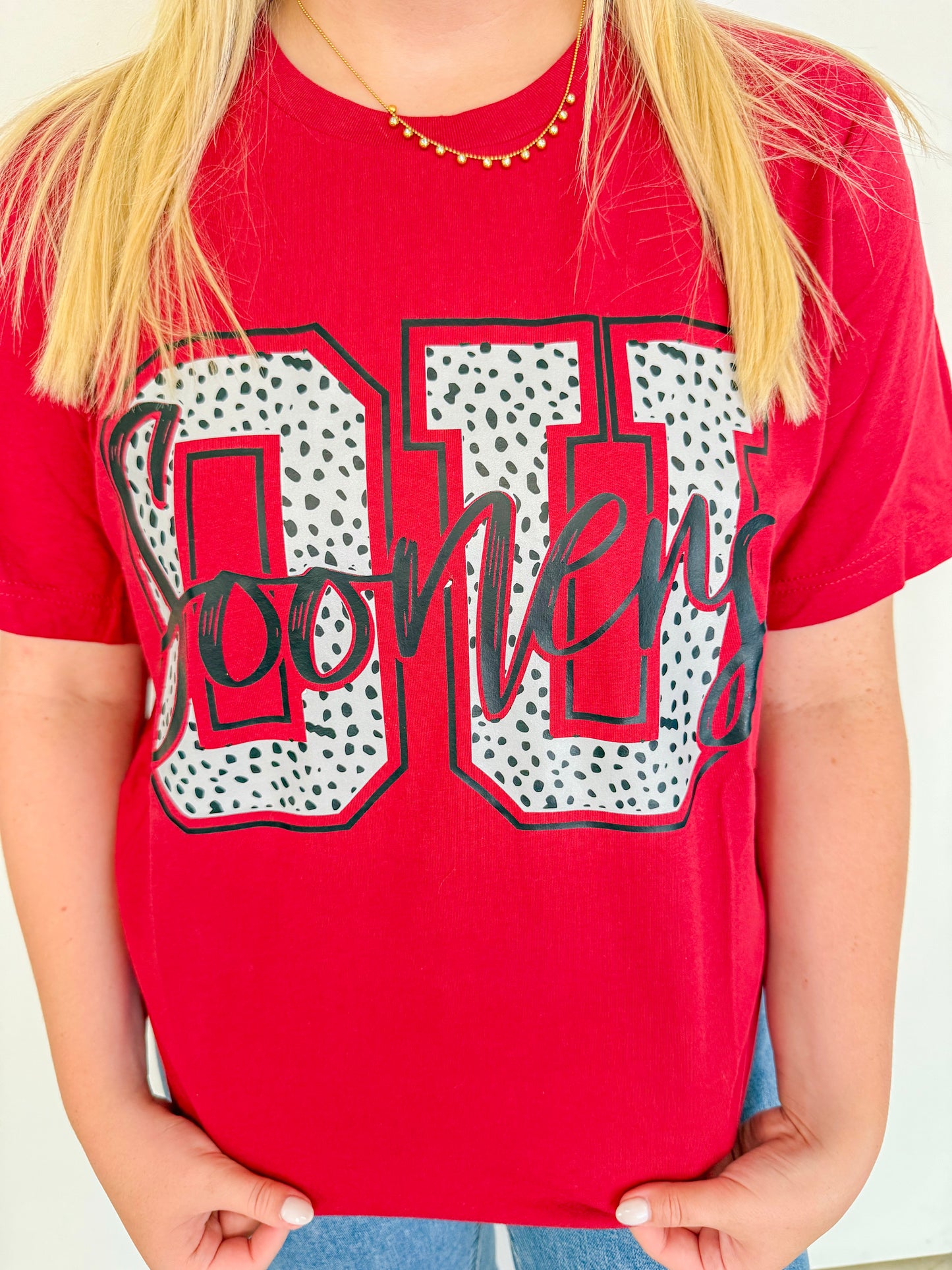 Licensed Oklahoma Sooners Crimson Tee