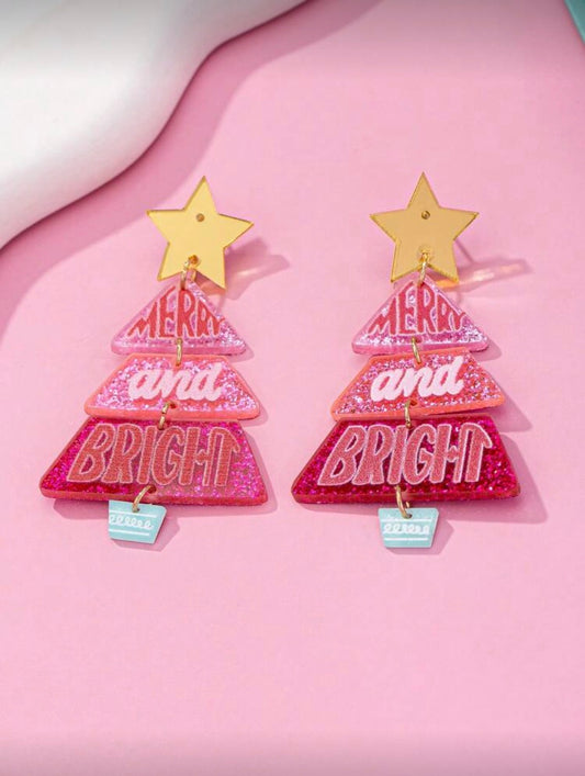 Christmas Merry & Bright Dangle Earrings
