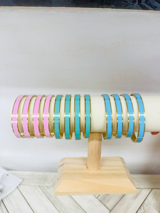 Gold Bangle Bracelets- 3 colors