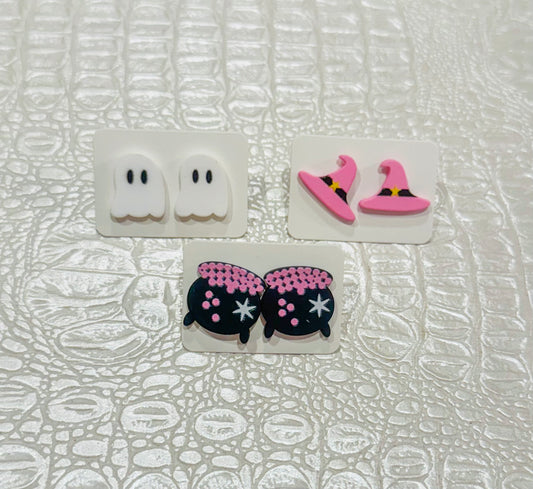 Girly Halloween Stud Earrings
