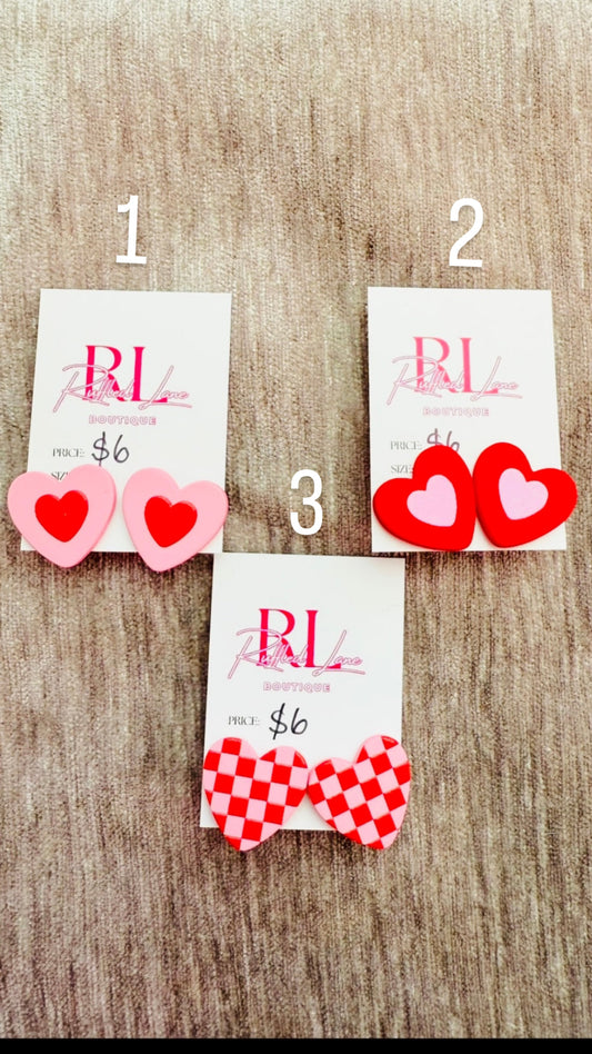 Heart Stud Earrings