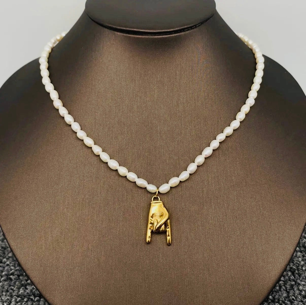 Horns Down Gold Necklace