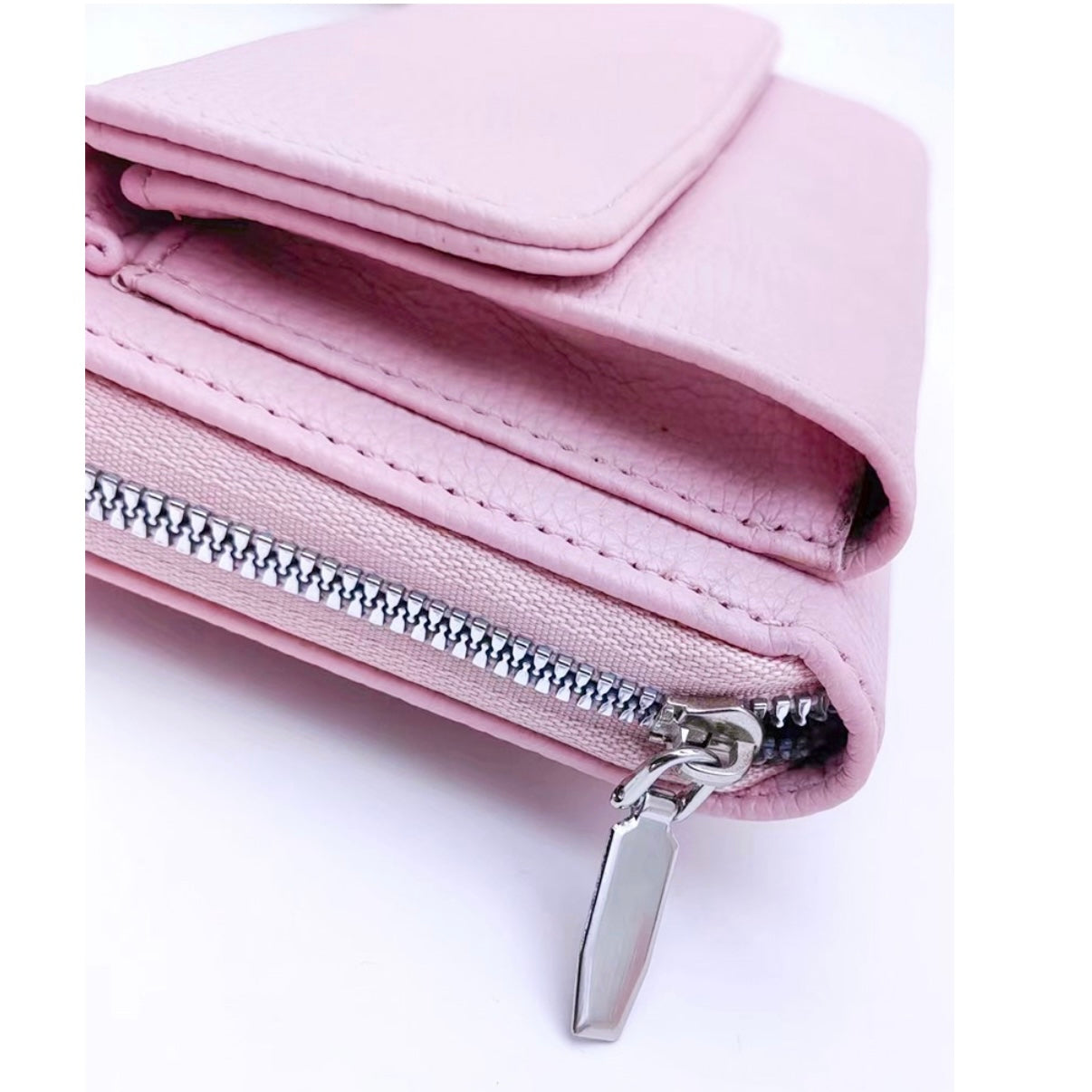 Leather Crossbody Duo Wallet Purse- 4 Colors