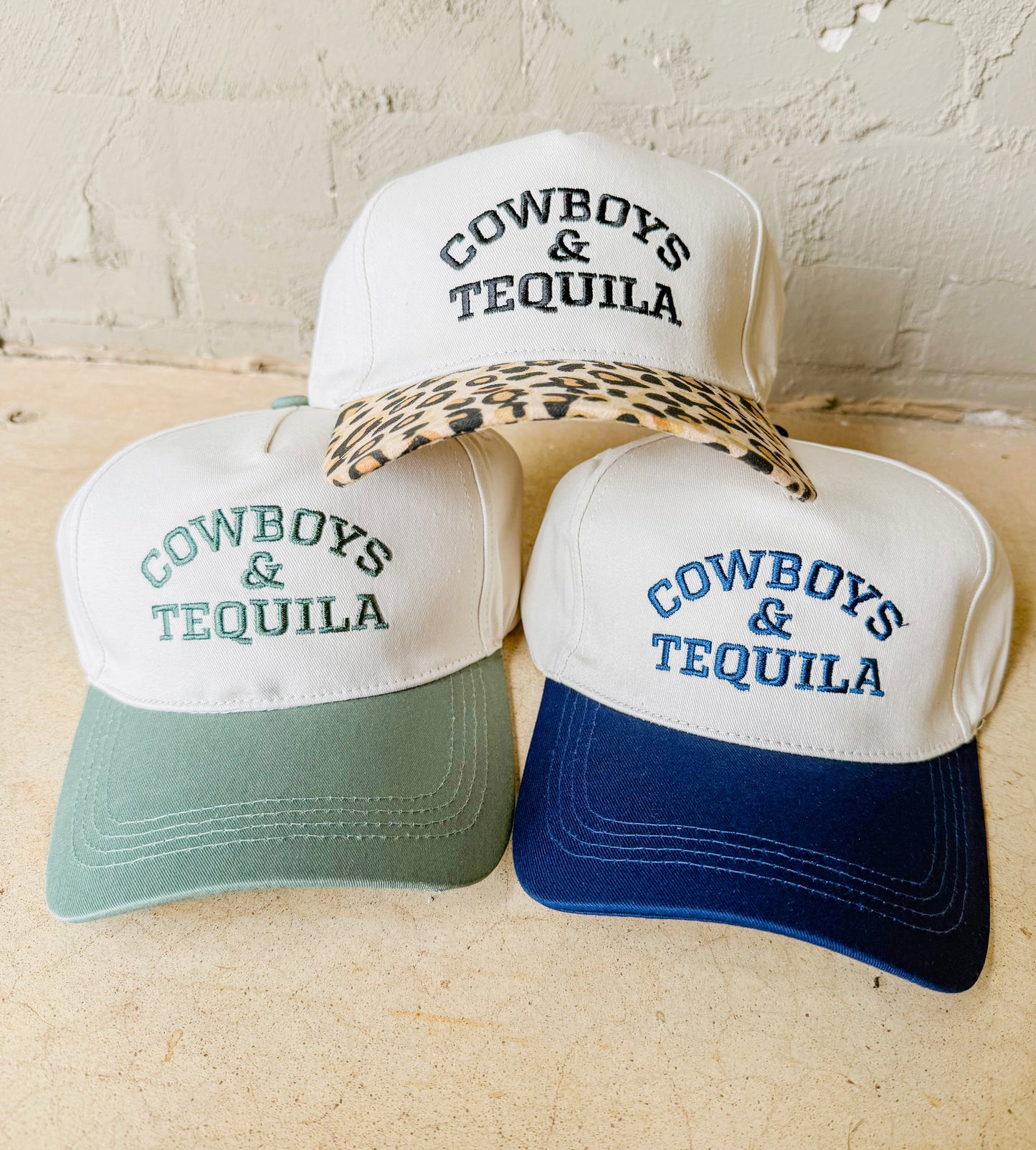 Cowboys & Tequila Canvas Trucker Hat- 3 Colors