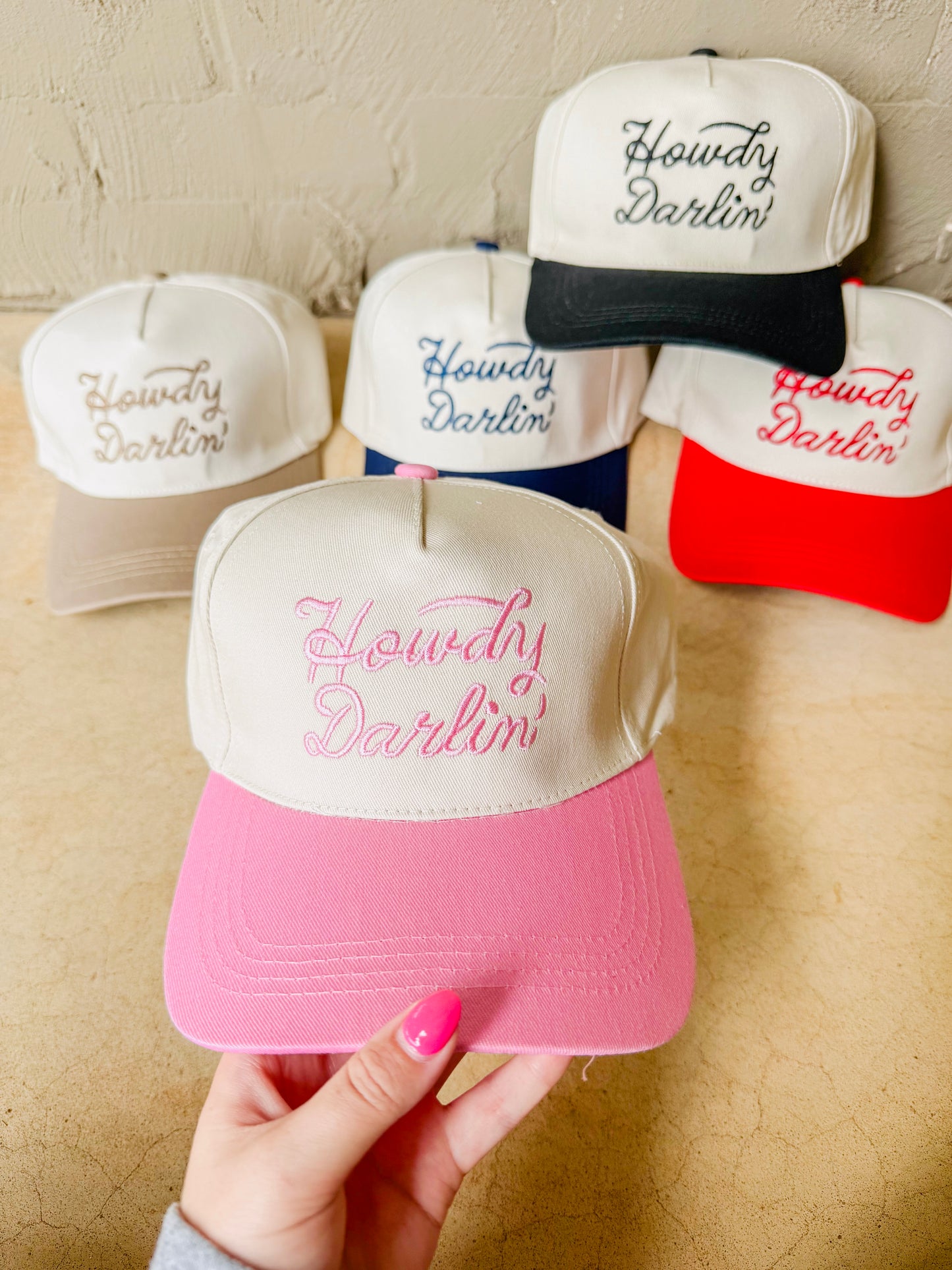 Howdy Darlin’ Canvas Trucker Hat- 5 Colors