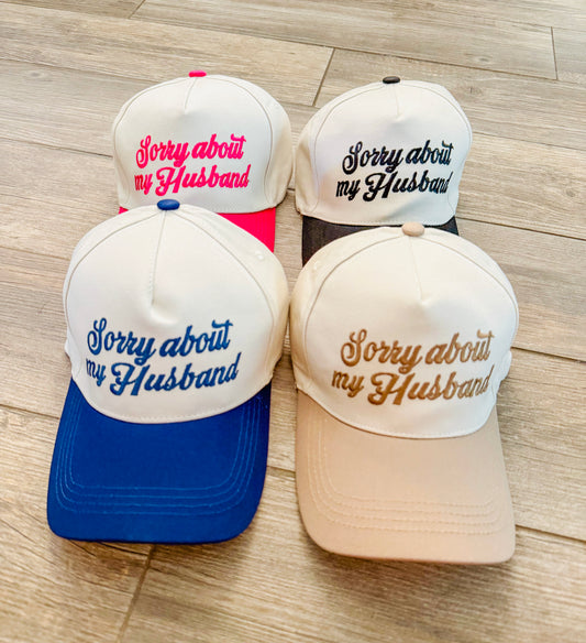 Sorry About My Husband Canvas Hat