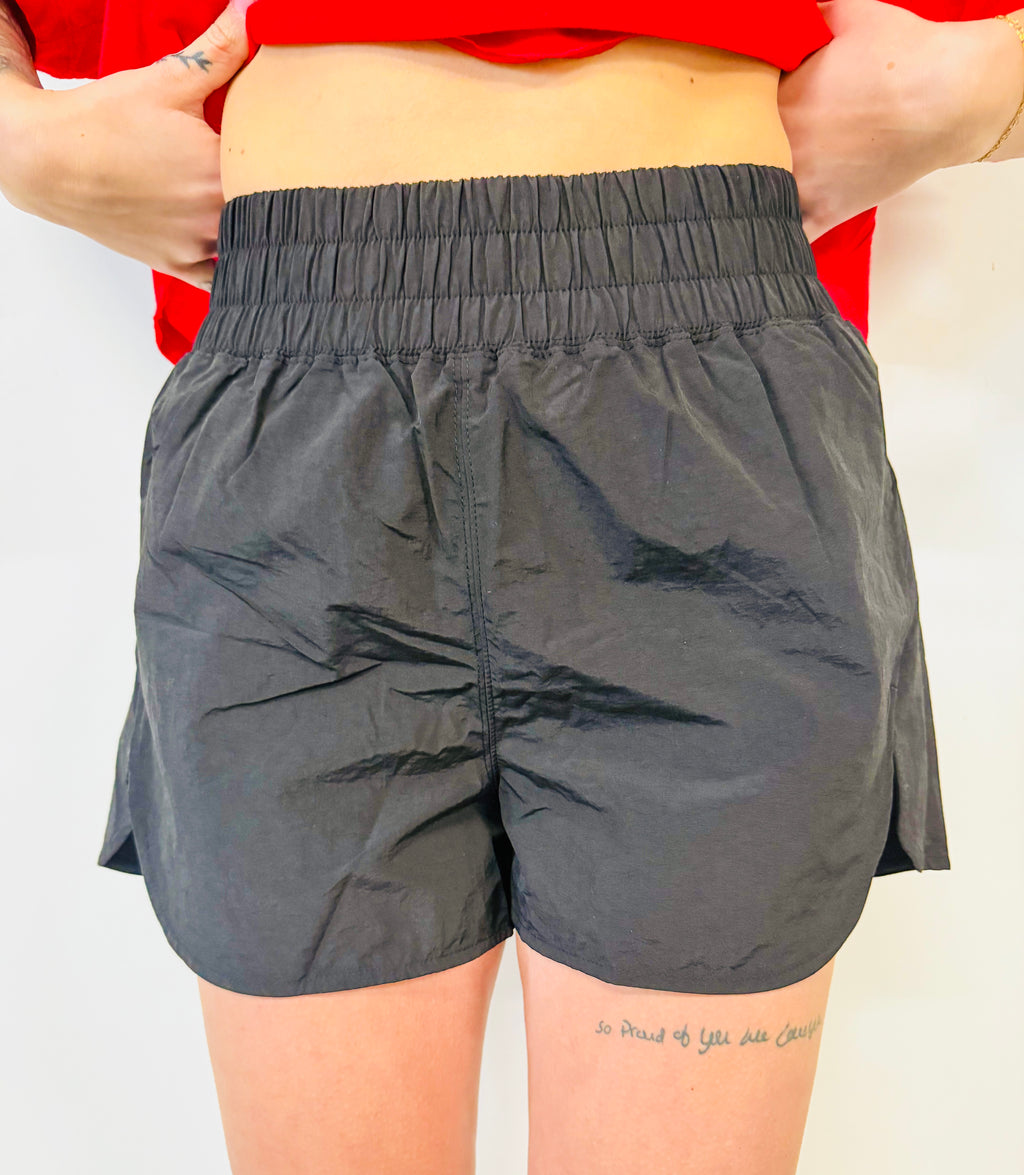Windbreaker Running Shorts- Black