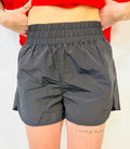 Windbreaker Running Shorts- Black