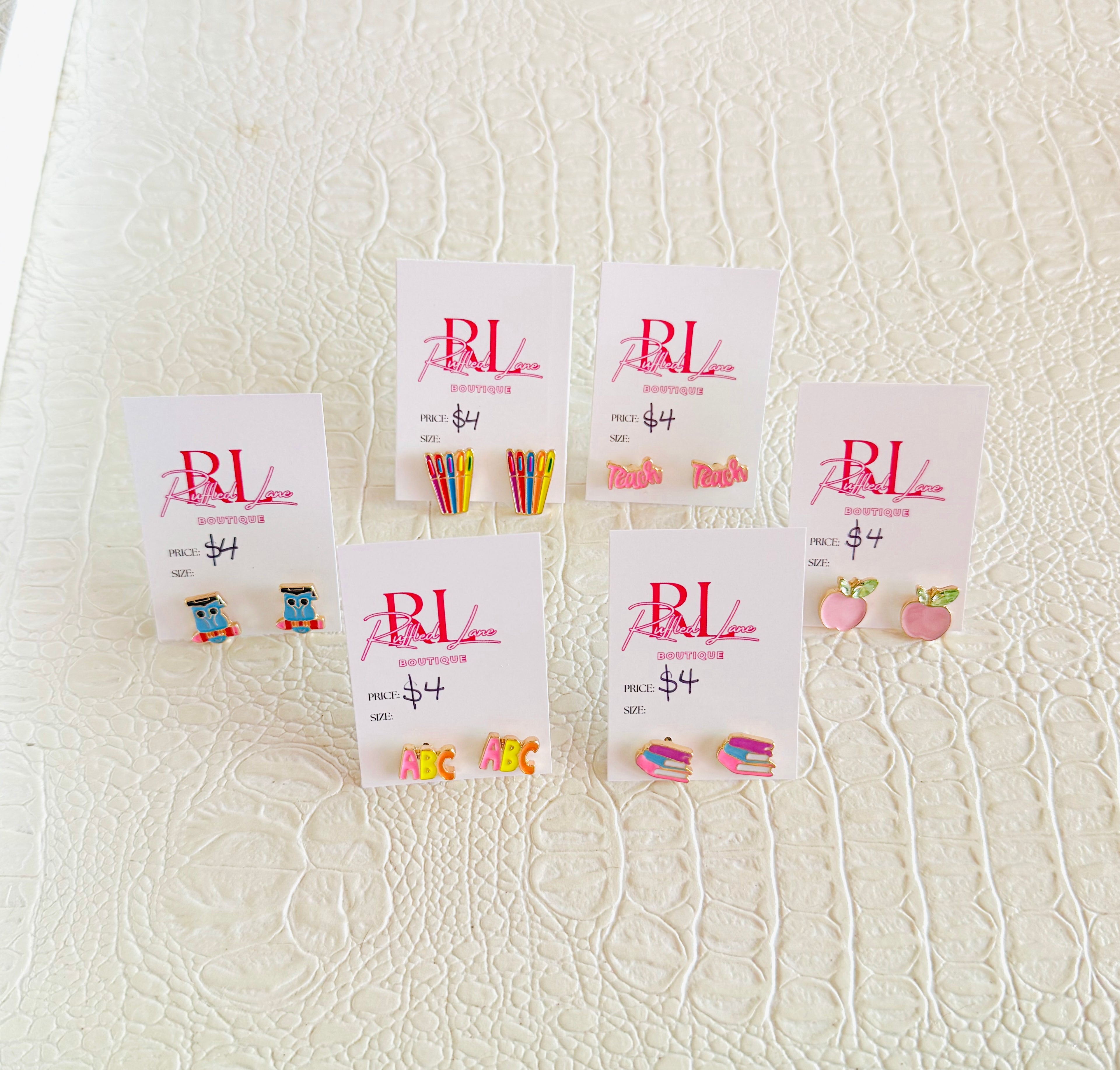 Teacher Stud Earrings