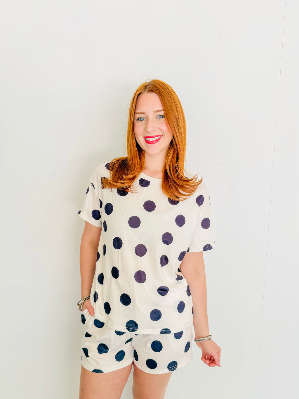 Polka Dot Tee & Short Set