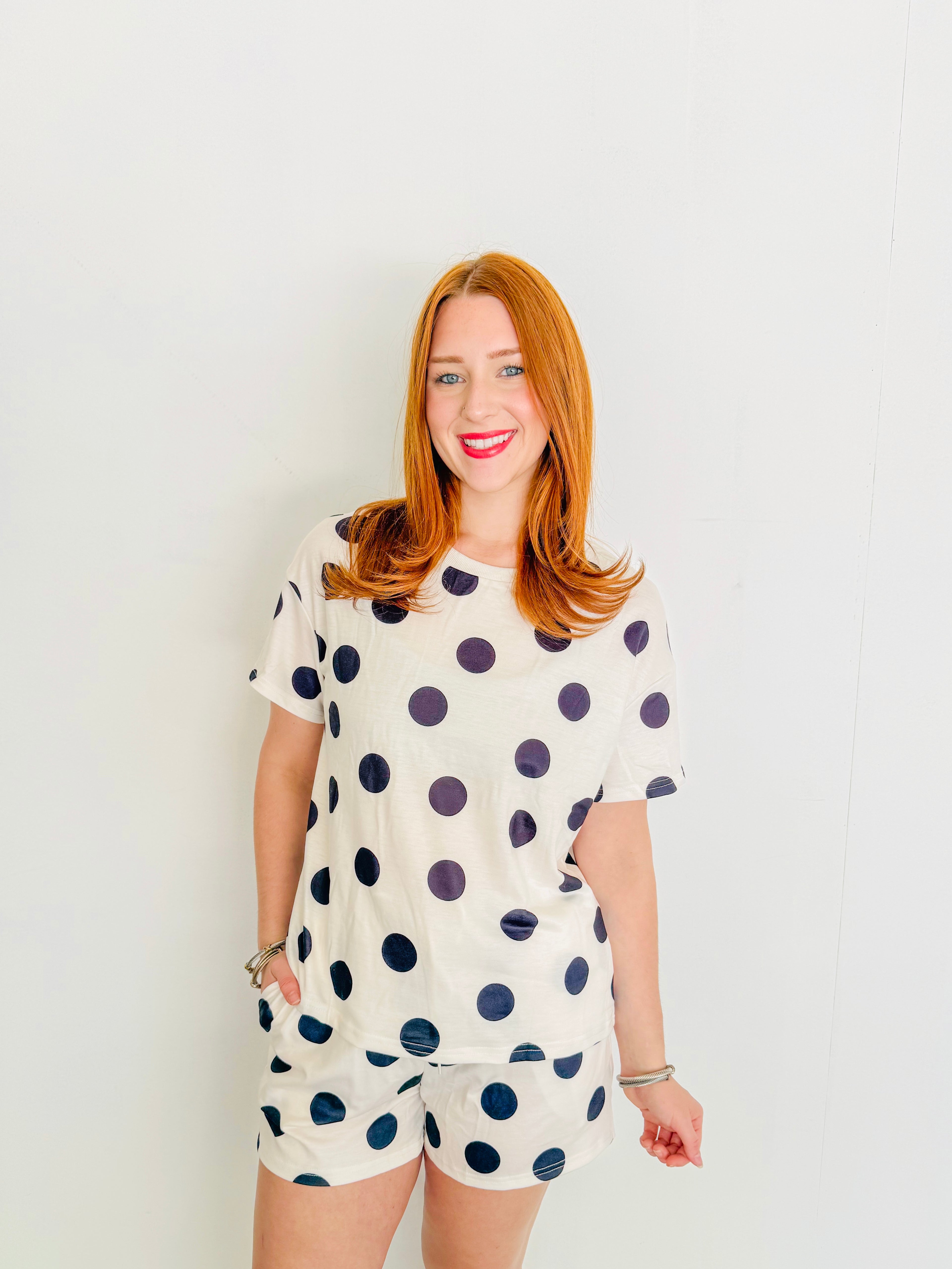 Polka Dot Tee & Short Set
