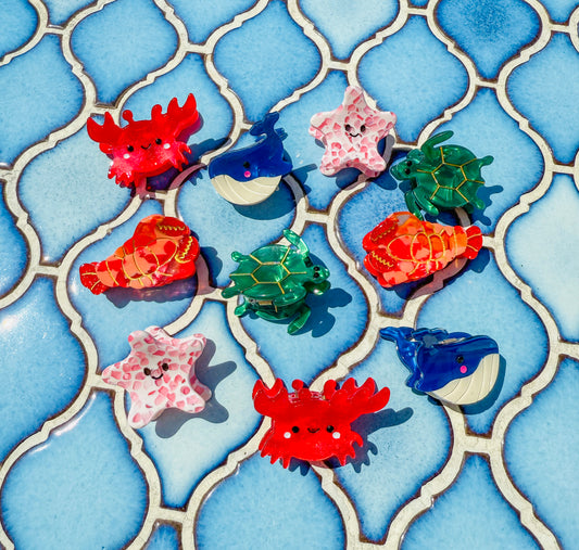 Mini Ocean Animal Claw Clips