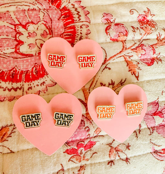 Game Day Stud Earrings- 3 Colors