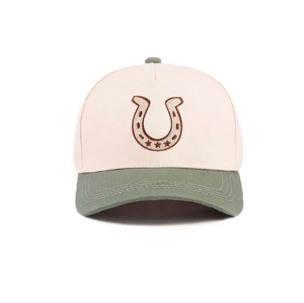 Horseshoe Canvas Hat- Camo/Olive