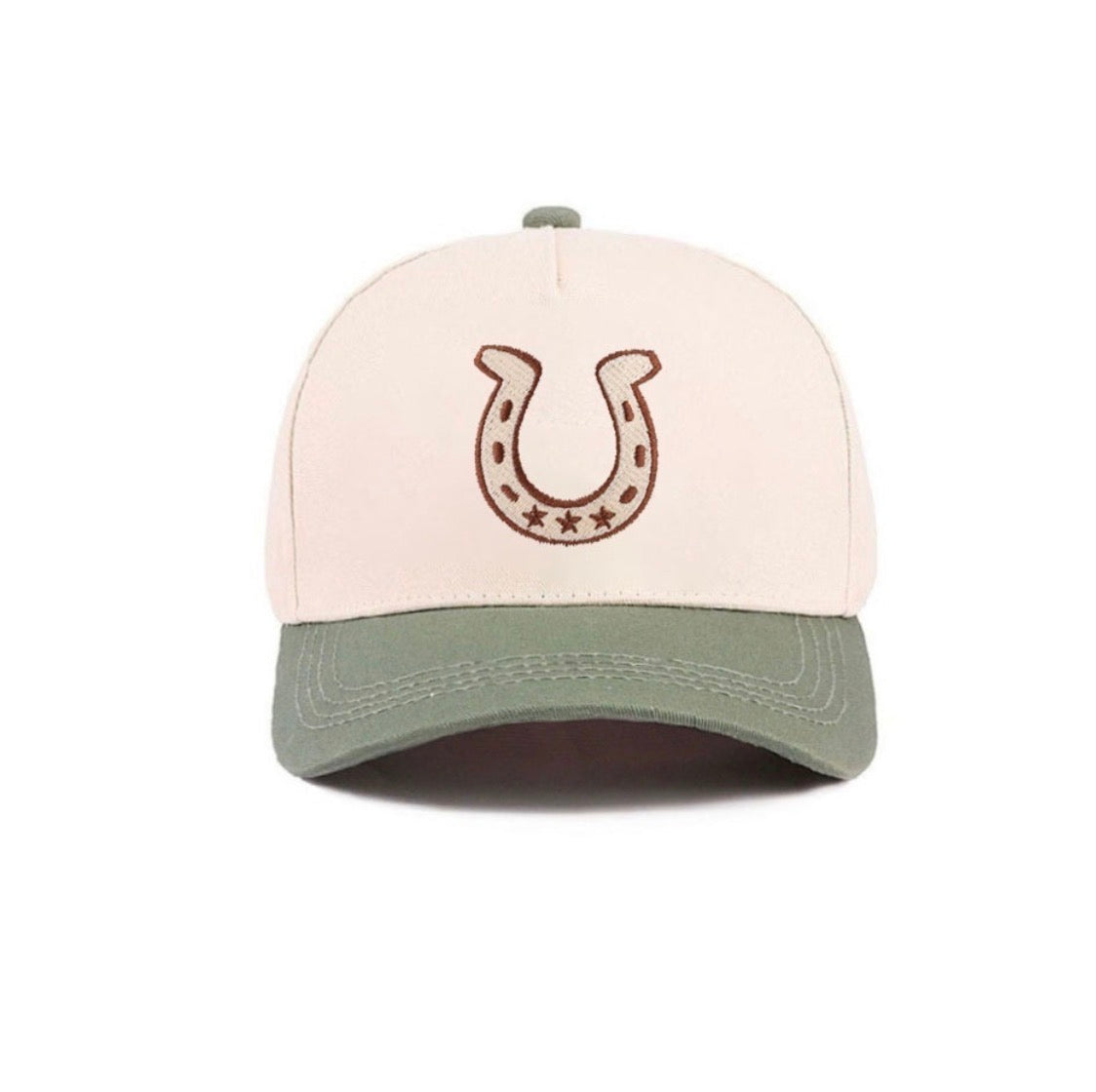 Horseshoe Canvas Hat- Camo/Olive