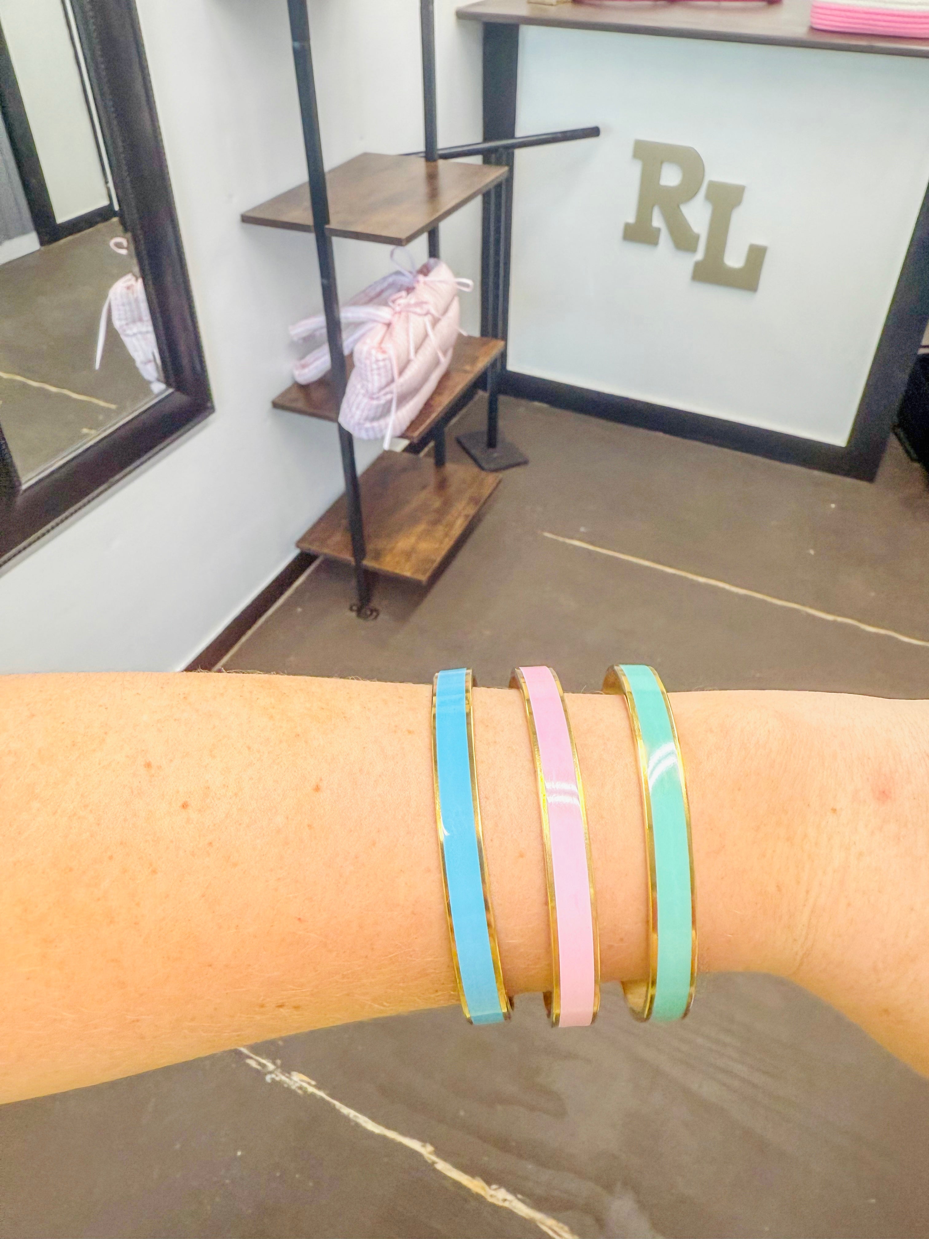 Gold Bangle Bracelets- 3 colors