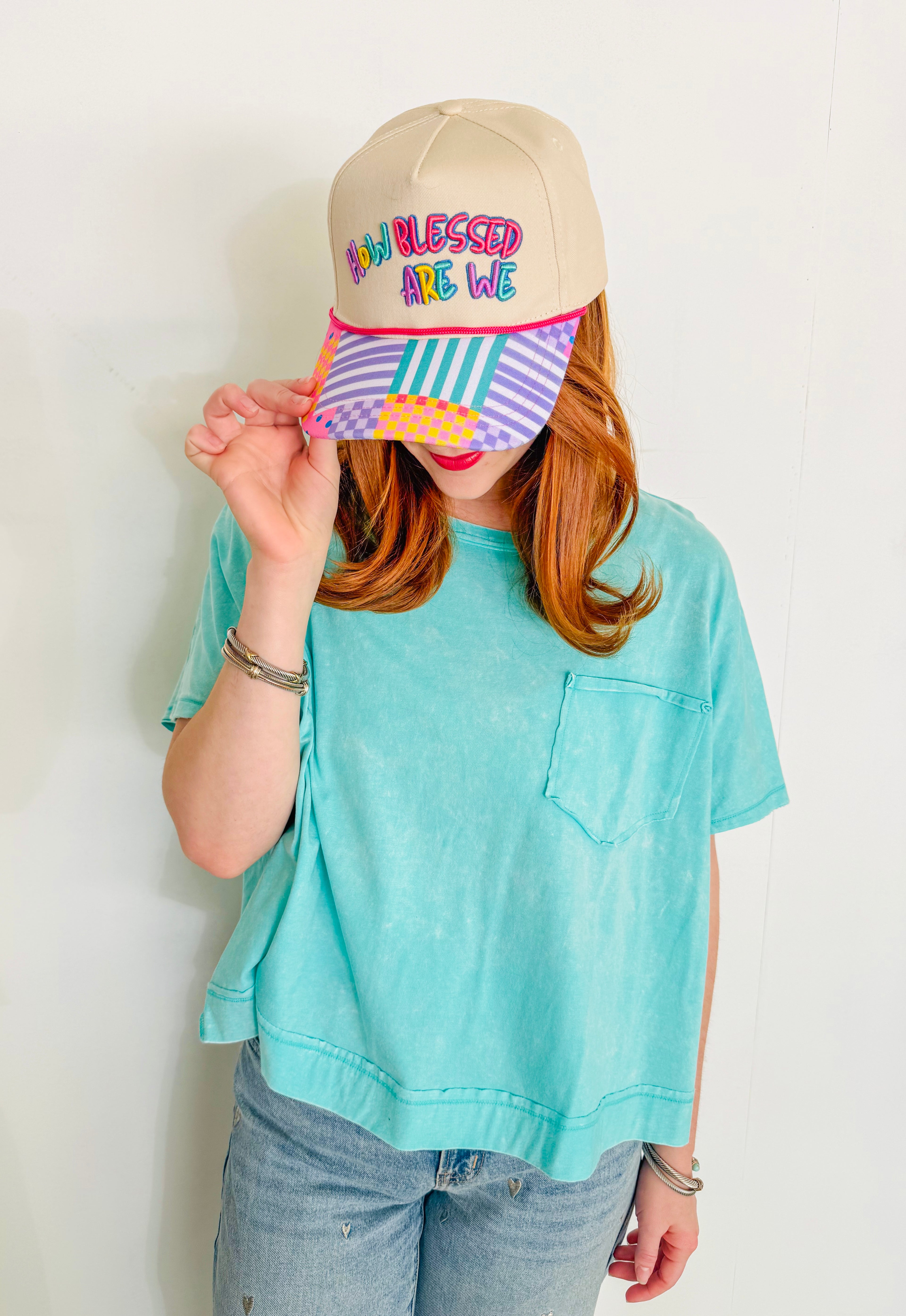 Washed Oversized Boxy Tee- Mint Green
