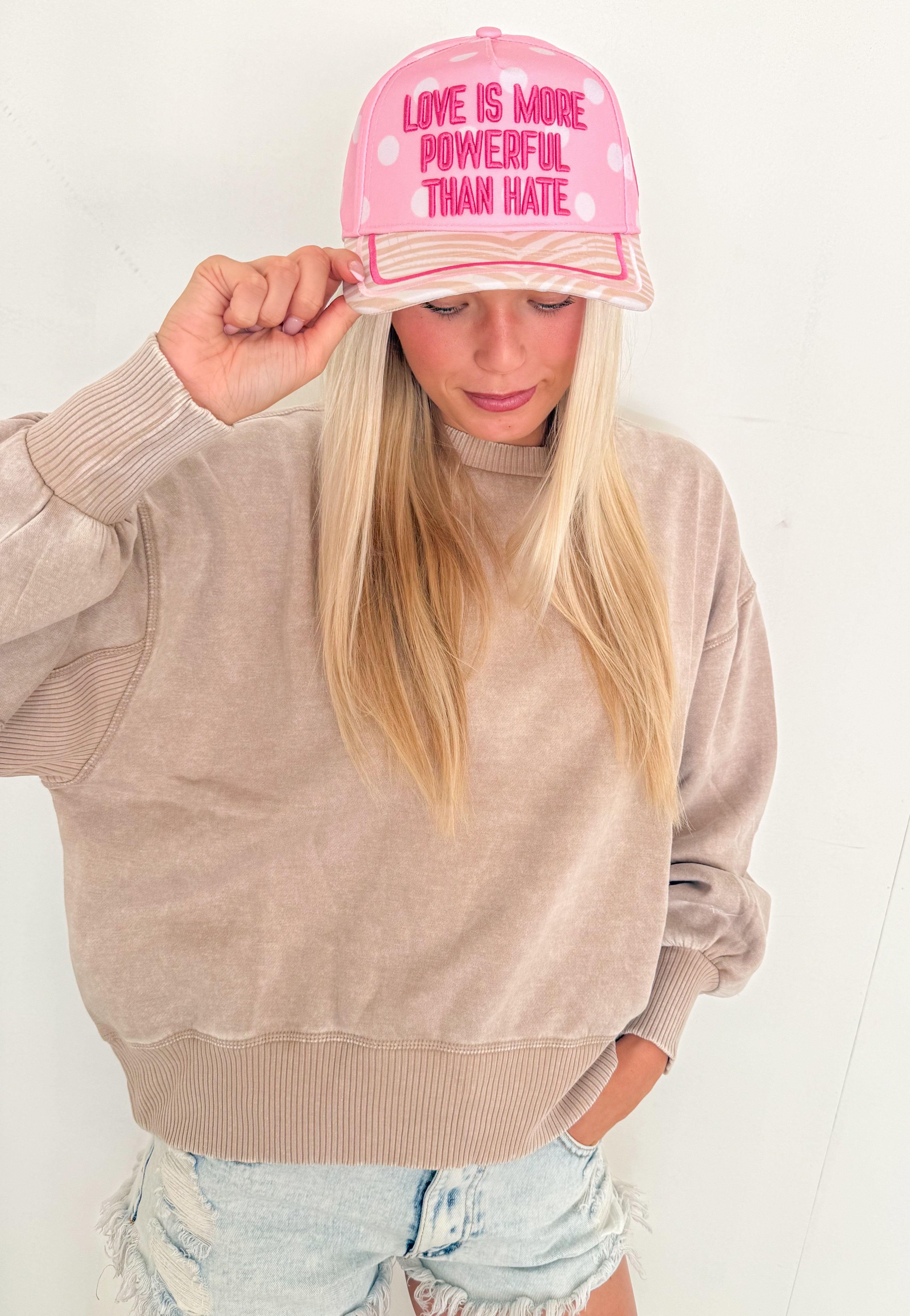 Acid Wash Fleece Oversized Pullover- Ash Mocha