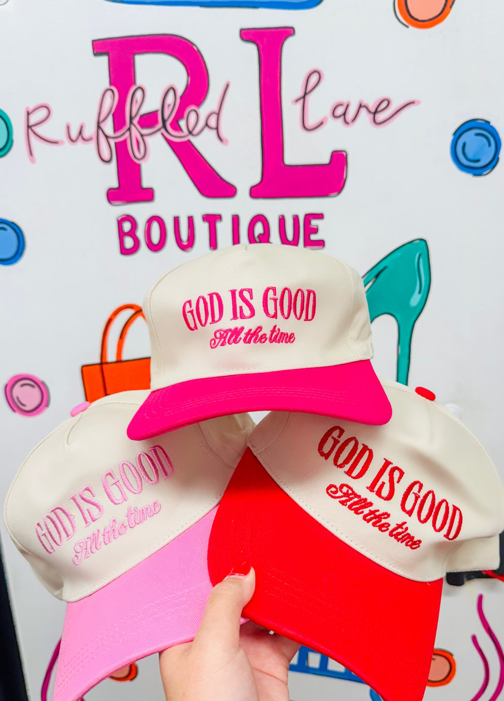 God Is Good All The Time Canvas Hat- 3 Colors