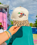 Mallard Duck Canvas Hat- Leopard/Black