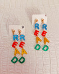 Dangle READ Teacher Earrings