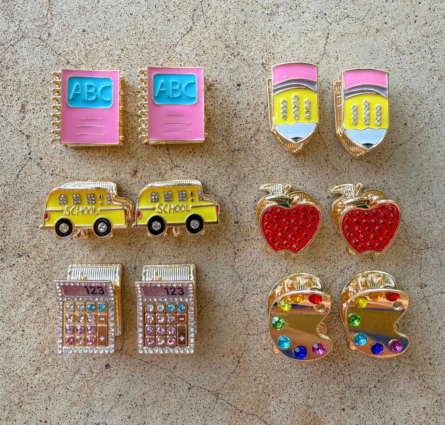 Mini Teacher Claw Clips