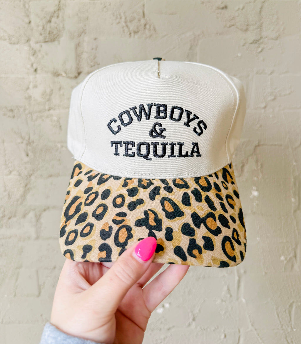 Cowboys & Tequila Canvas Hat- 5 Colors