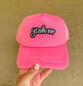 Yeah No Hot Pink Trucker Hat