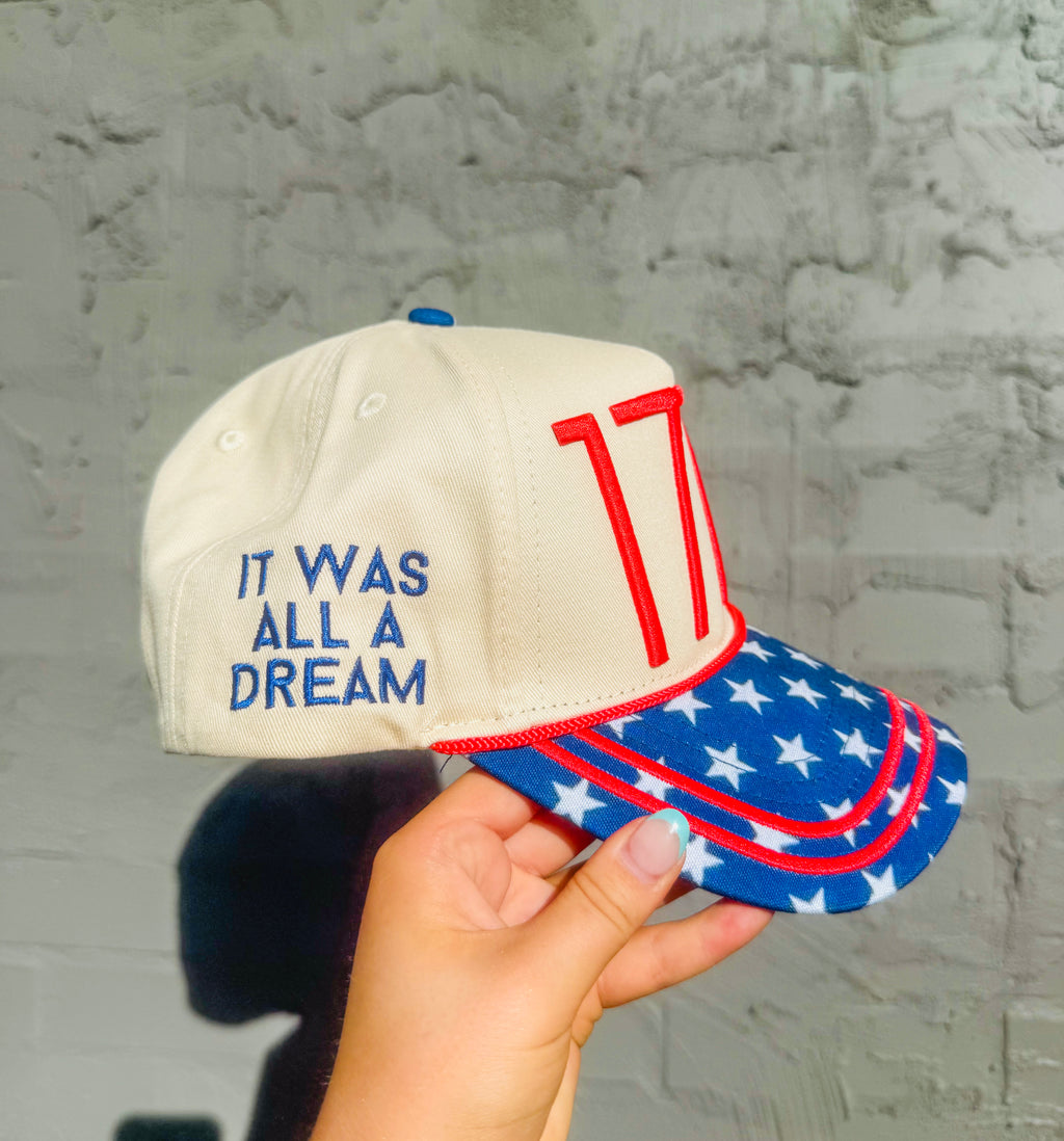 1776 USA Canvas Hat