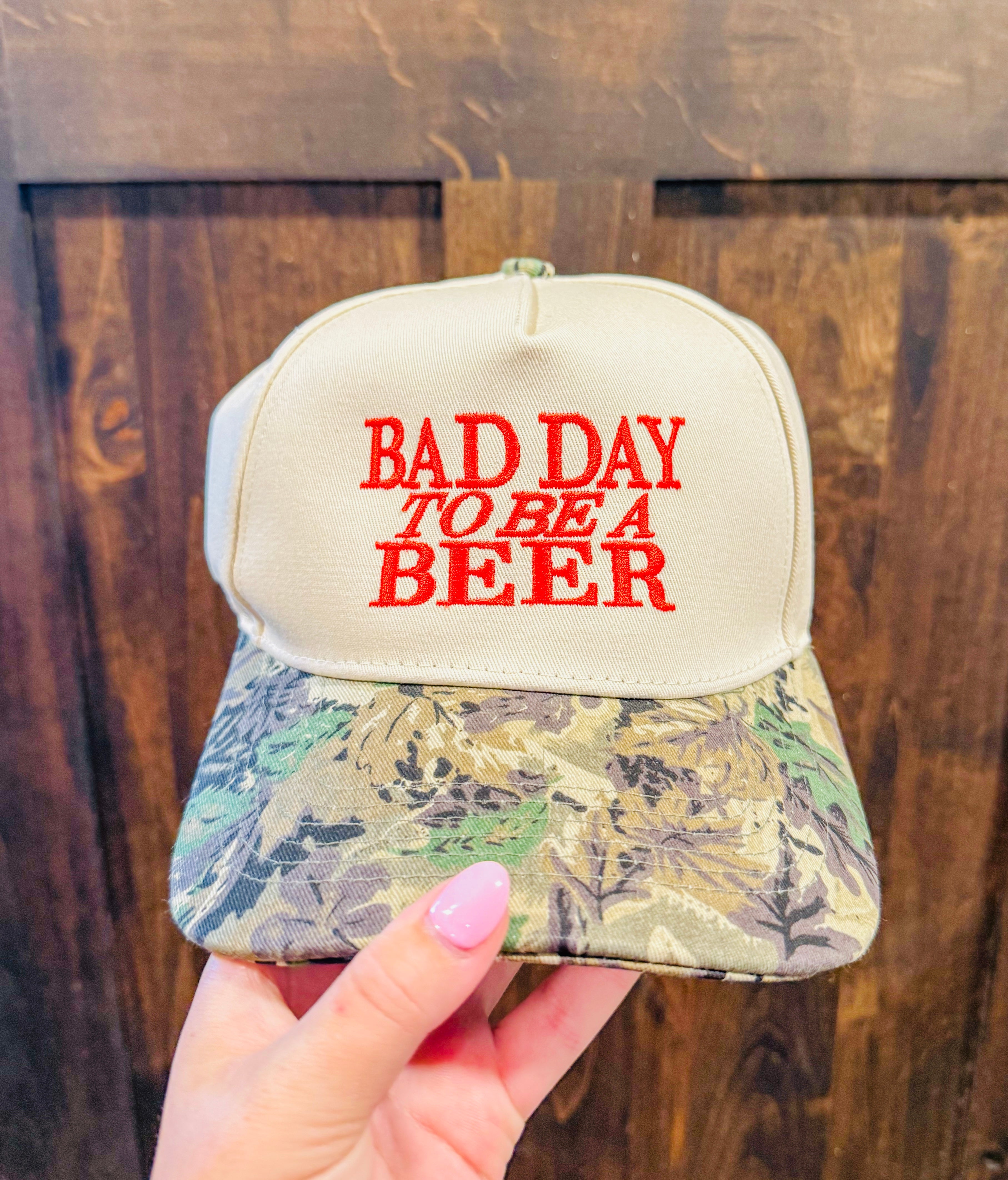 Bad Day To Be A Beer Canvas Hat- 2 Colors