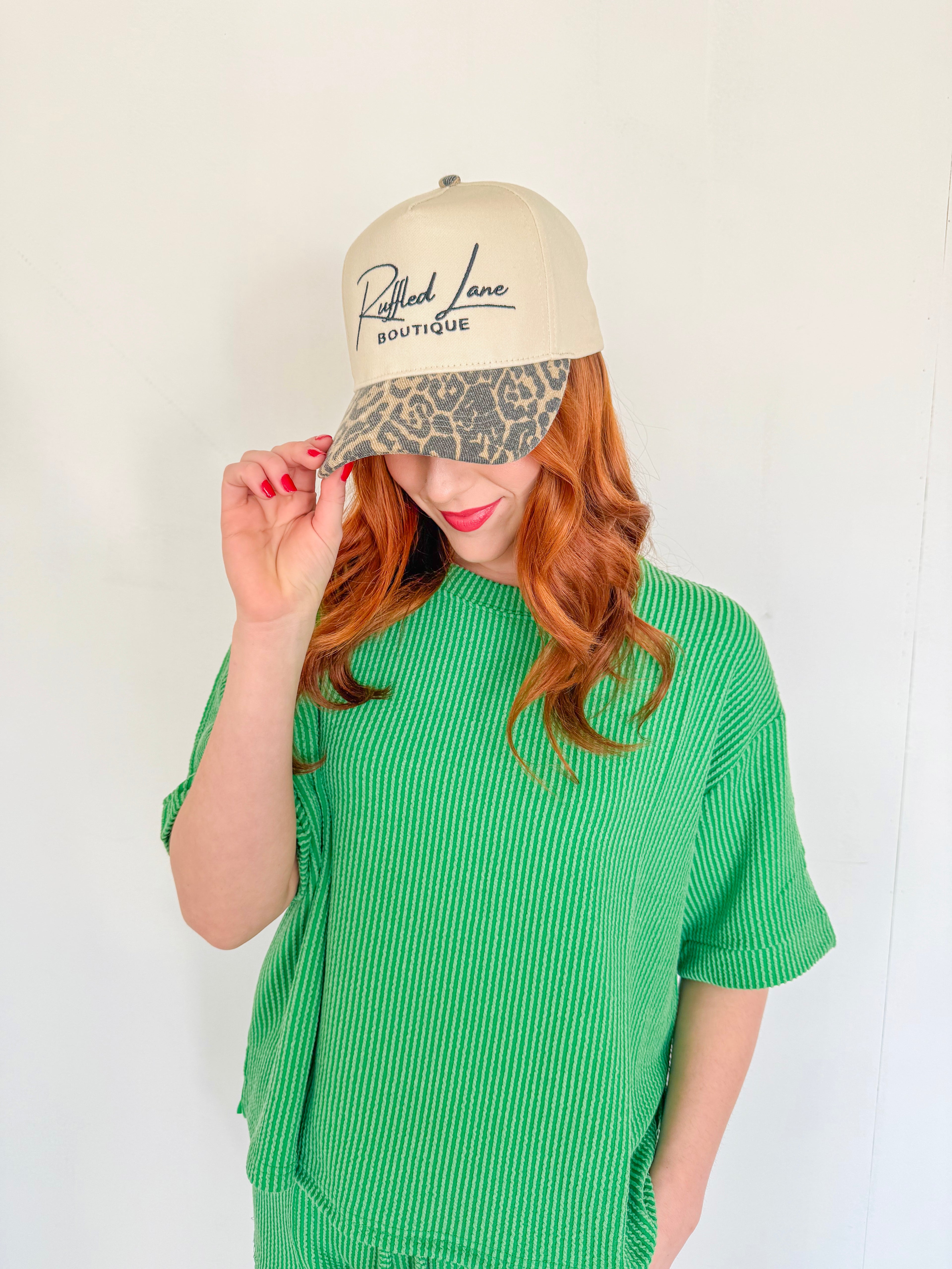 Ribbed Short Sleeve Tee and Short Sets- Kelly Green
