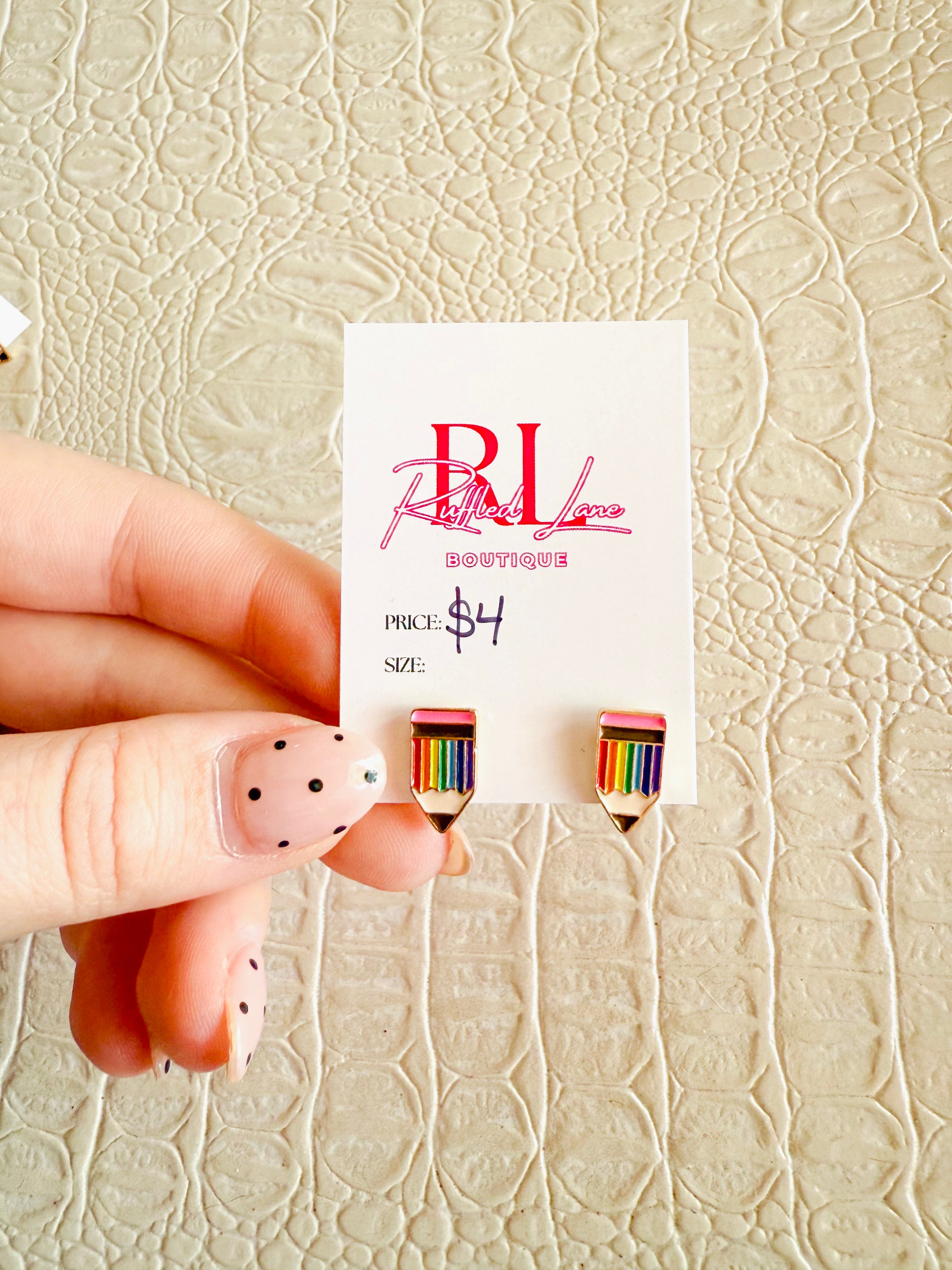 Teacher Stud Earrings