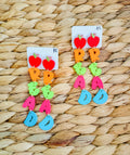 Read Dangle Colorful Earrings