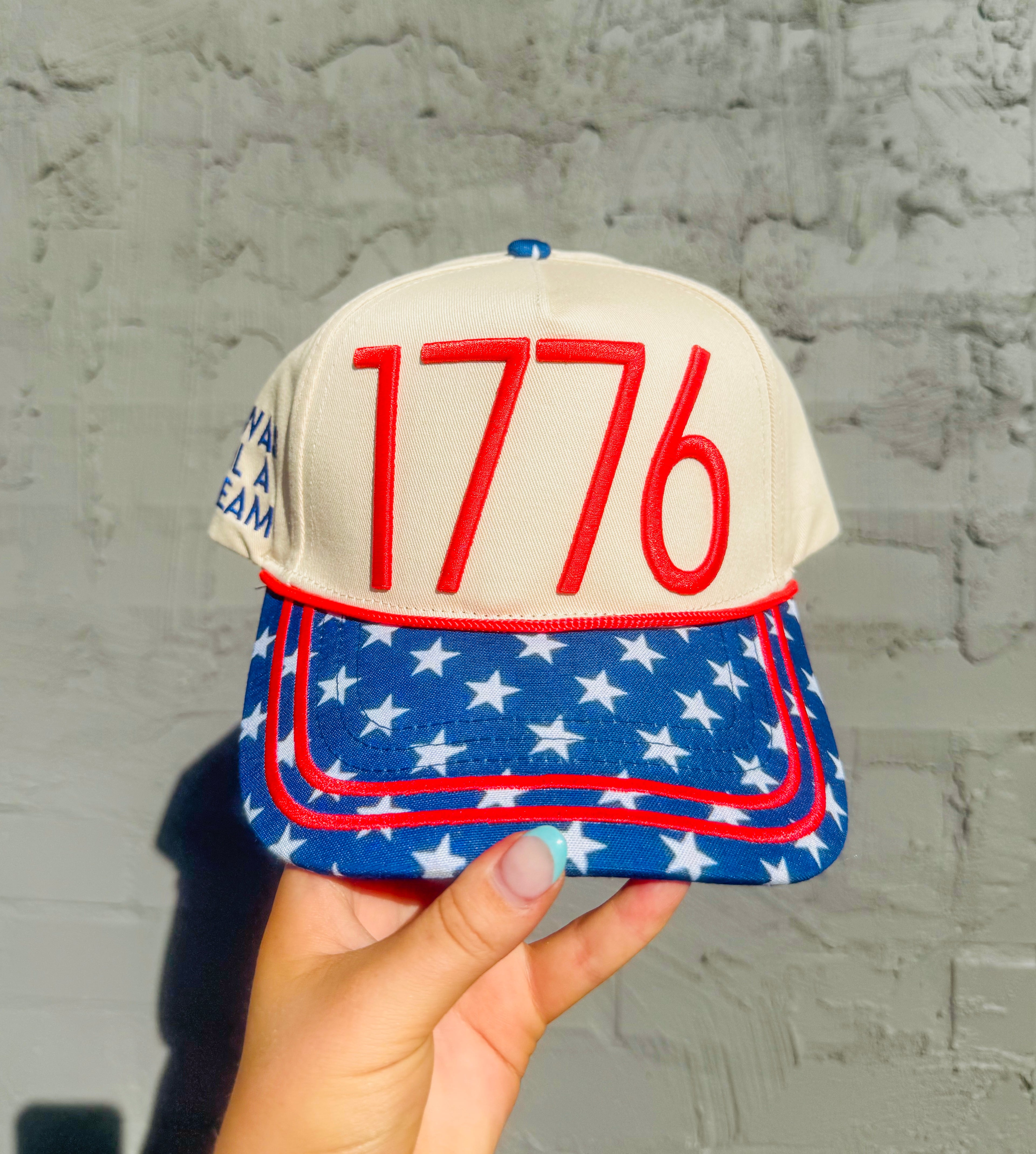 1776 USA Canvas Hat