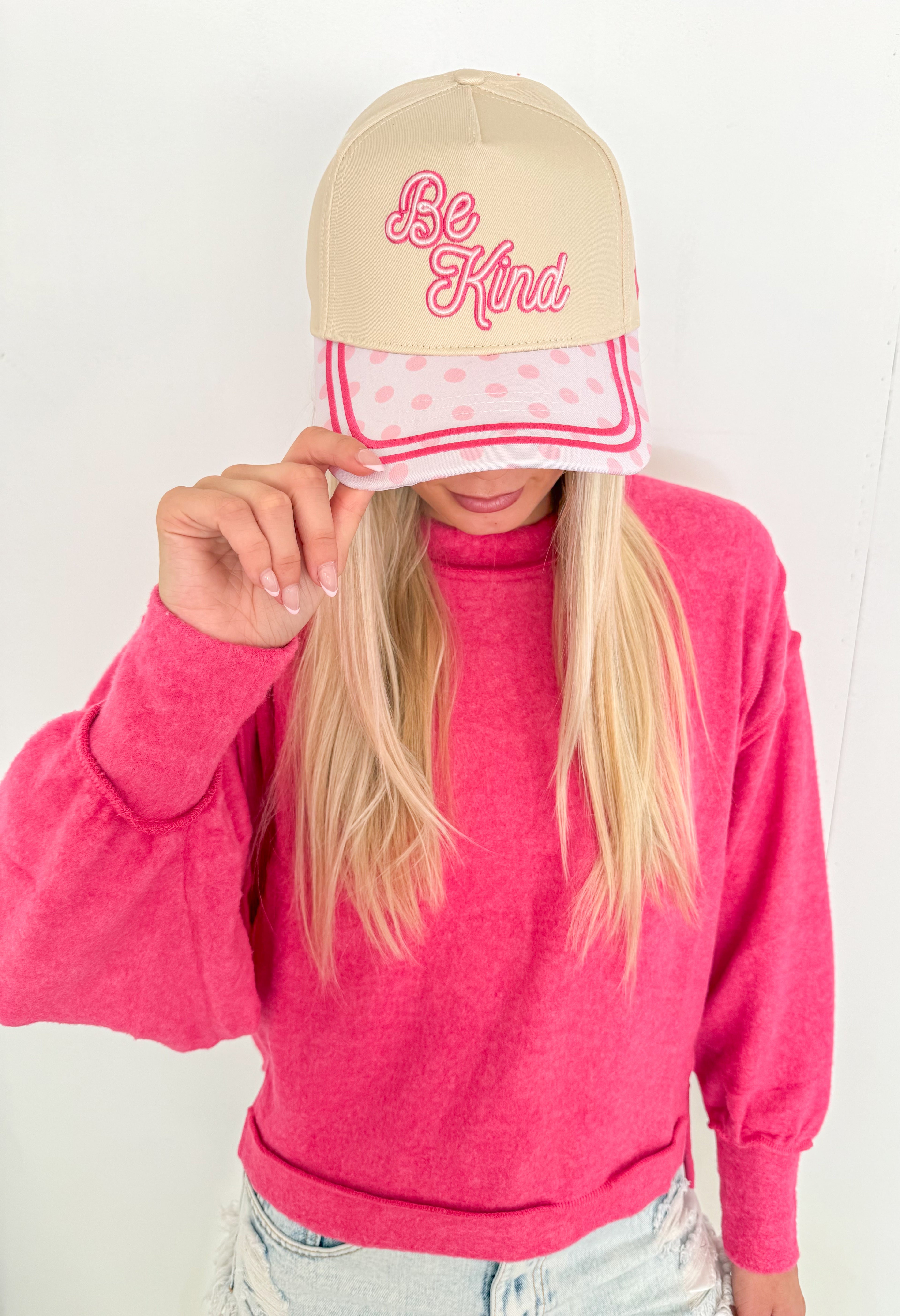 Soft Fleece Oversized Sweater- Pink