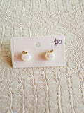 Teacher Apple Pearl Stud Earrings