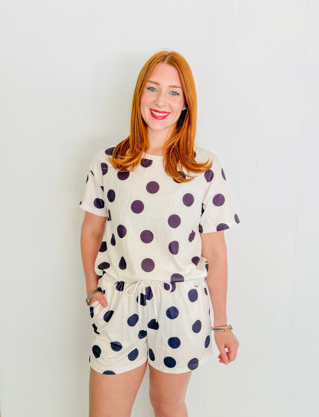 Polka Dot Tee & Short Set