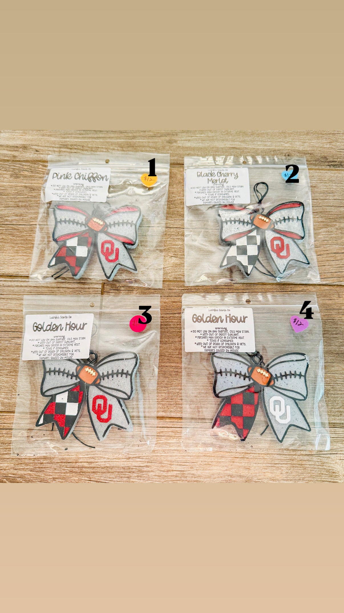 Oklahoma Sooners Bow Car Freshie