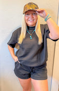 Scuba Tee and Short Set - Black