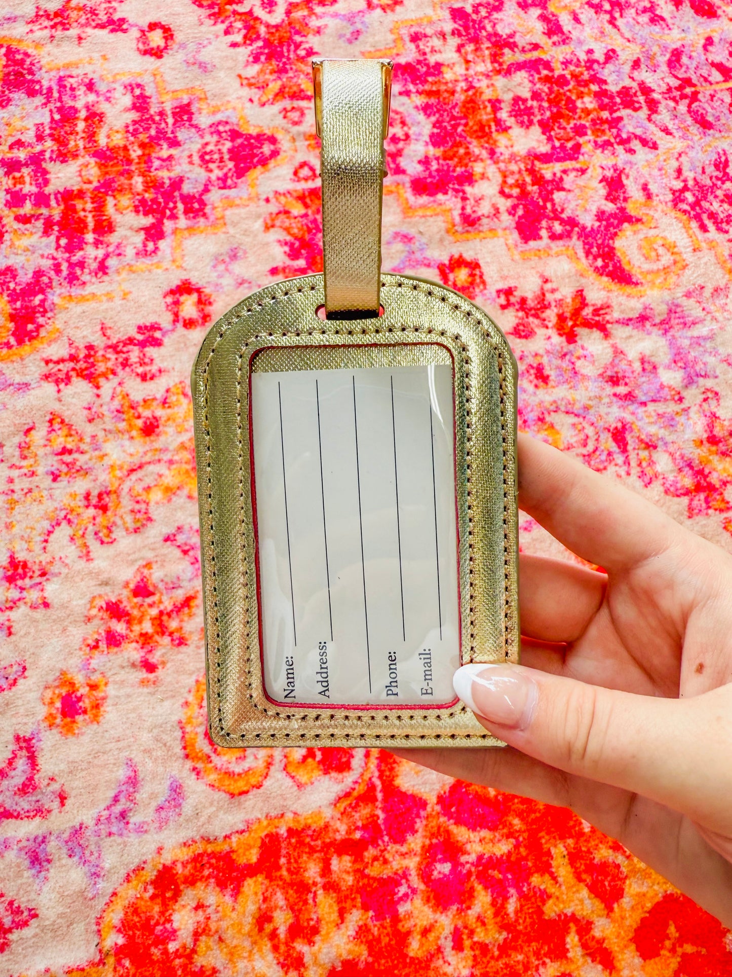 Gold Seashell Luggage Tags