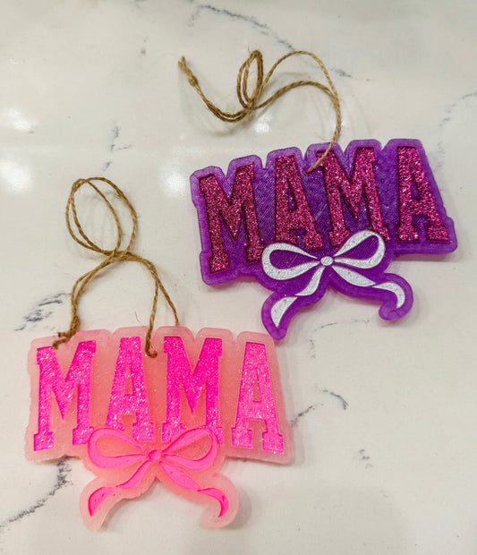 Mama with Bow Car Freshie